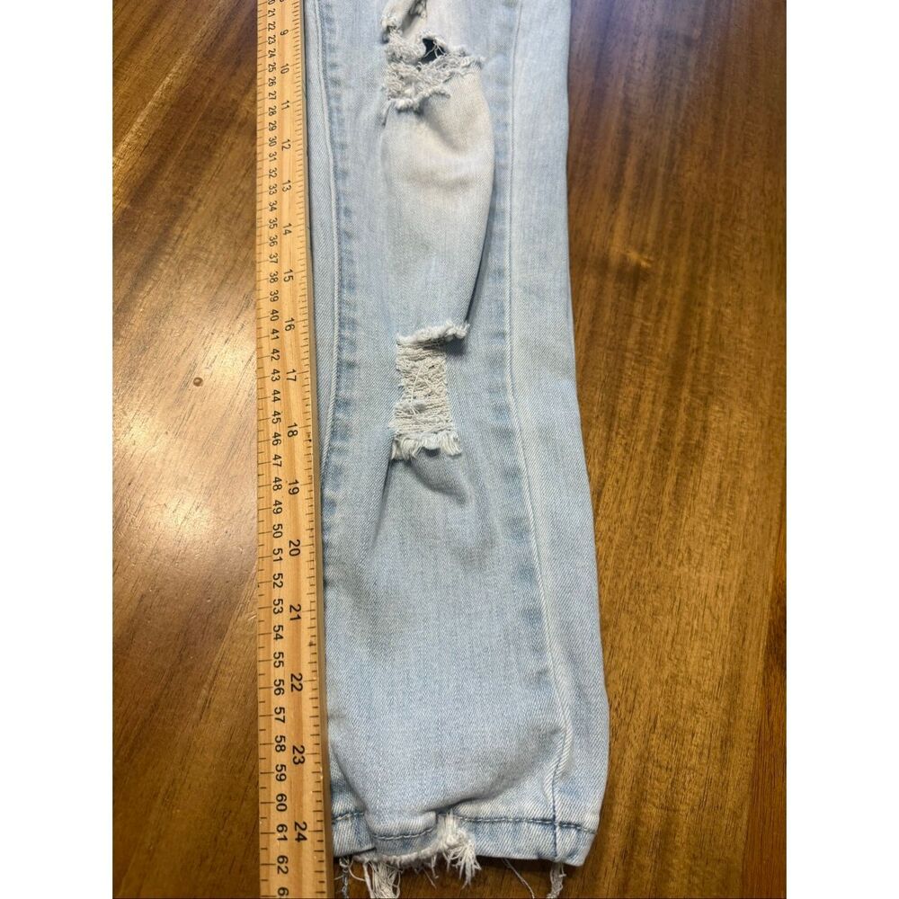 GoGo Jeans USA Distressed Cropped Denim Jeans Size 5 - Picture 7 of 7